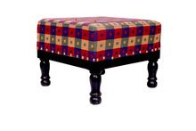 Wood LOW HEIGHT FOOT STOOL, Size : 36X36X28