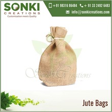 Sonki Drawstring Jute Gift Bag, Style : Handled