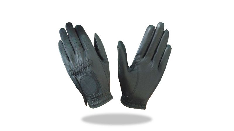 Black Color Full Leather Golf Glove