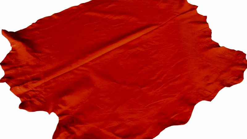 Sheep Cabretta Leather Red Color