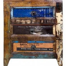 Recycled Wooden Wood Chest Cabinet
