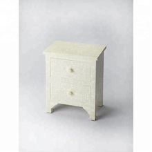 Handmade White Bone Inlay Accent Chest, for Home Furniture