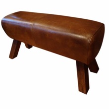 leather pouf