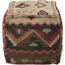 indian kilim pouf