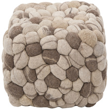 Wool Pebble Pouf