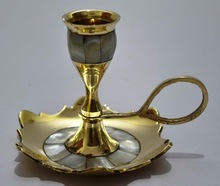Brass candle holders with Mop