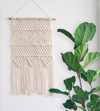 Handmade Wall Hanging Woven, Color : White