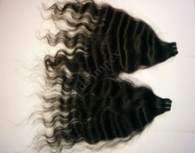 Kinky machine weft permanent hair