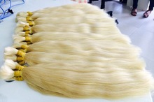 long blonde human hair