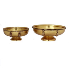 Tihami Impex Metal Brass Fruit Bowl