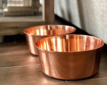 Tihami Impex Rounded Copper Pet Bowl