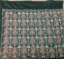 Embroidered 100% Polyester INDIA GEORGE WRAPPERS FABRIC, Technics : Woven