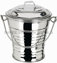Stainless Steel Bucket With Lid