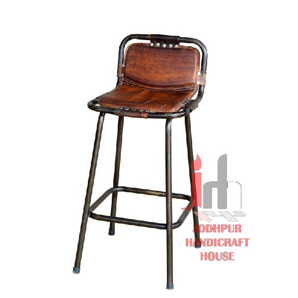  Genuine Leather Bar Chair