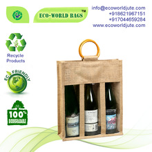 Jute wine bag, for Package, Size : 35X30X10 CM