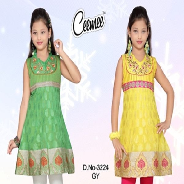 Diff pattern Cotton Embroidered Designer Kurtis, Size : 24 X 40