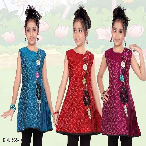 CEEMEE Polyester Front Embroidery kurti, Supply Type : OEM Service