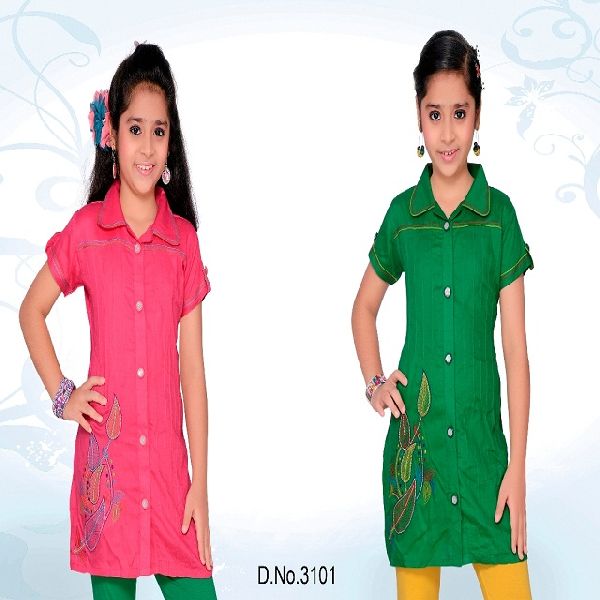 Girls embroidered kurti top