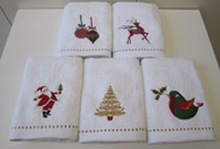 cotton printed christmas cotton tea towels