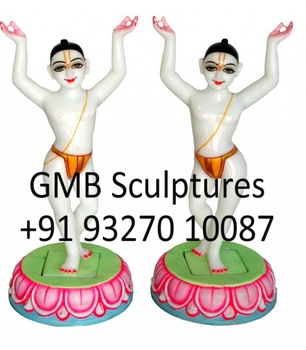 Stone Gaura Nitai Statues, Technique : Carved