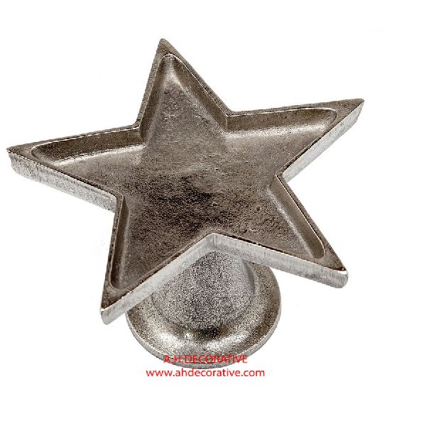 Silver Metal Star Candle Holder, for Weddings