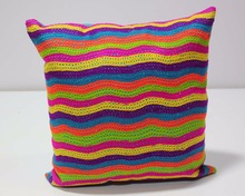 Colorful hand embroidery cushion covers, for Bedding, Chair, Christmas, Decorative, Floor, Home, Hotel