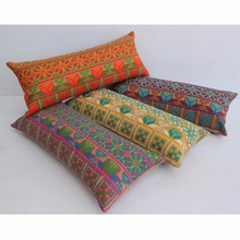 Cotton embroidered long pillowcase pillow, for Bedding, Body, Camping, Decorative, Hotel, Massage, Neck
