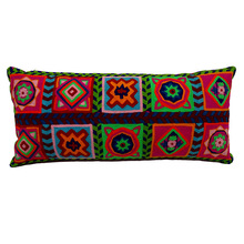 Hand embroidered cotton pillow cover, for Home, Hotel, SOFA, Feature : Eco-Friendly