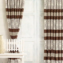 Kitchen door window cotton printed curtain