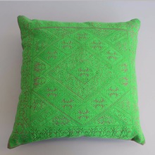 Square linen cotton cushion covers, for Car, Chair, Decorative, Seat, Pattern : Embroidered