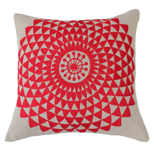 mandala design embroidery cushion cover