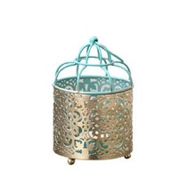 Metal Bird cage tealight Lantern, Size : 10.50x10.50x16.50cms