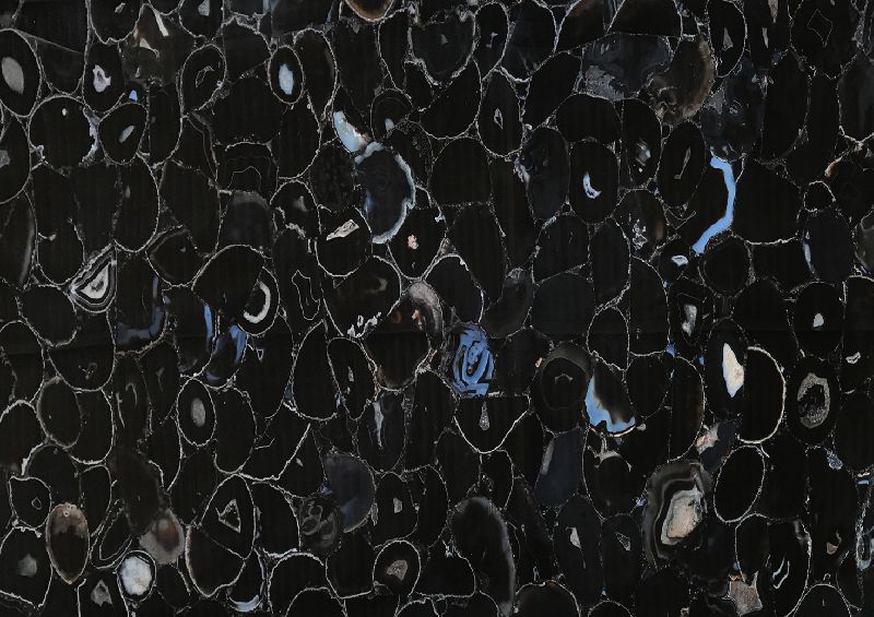 Black Carnelian Semi Precious Stone Slab