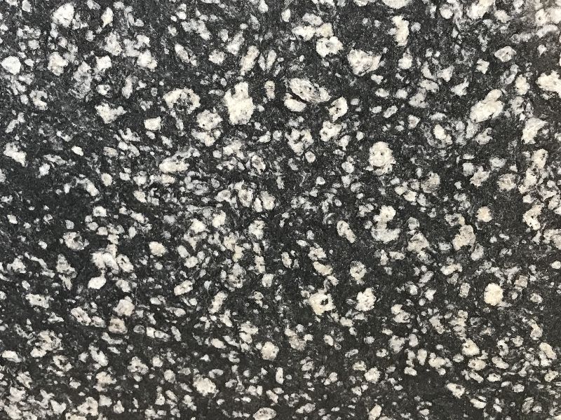 Unpolished Coin Black Granite