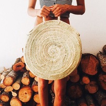 Hand woven Bali Rattan Beach Bag, Size : Customized Size