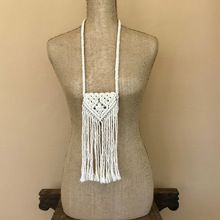 Mini Macrame Purse Necklace