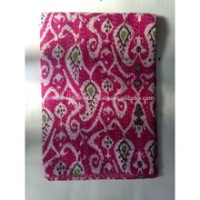 Beautiful pink multi color ikat paisley pattern handmade