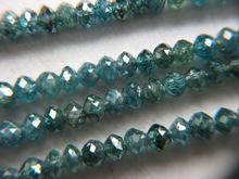 Blue Diamonds Faceted Beads