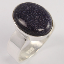 BLUE GOLDSTONE ring, Occasion : Anniversary, Engagement, Gift, Party, Wedding, Fashion