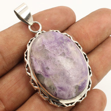 Sunrise Jewellers CHAROITE Gemstone Pendant, Color : Purple