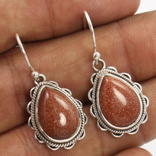 GOLDSTONE Sterling Silver Women's Earrings, Occasion : Anniversary, Engagement, Gift, Party, Wedding