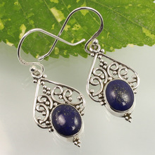 Lapis Lazuli Gemstone Earrings, Occasion : Anniversary, Engagement, Gift, Party, Wedding, Fashion