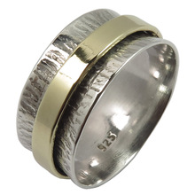 Sunrise Jewellers PLAIN TWOTONE ring, Gender : Men's, Unisex, Women's