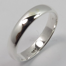 Silver Band Ring, Gender : Men's, Unisex, Women's