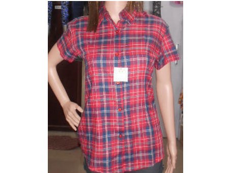Short Sleeve Ladies Designer Shirt, Technics : Printed