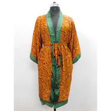 Silk Musturd Kimono, Feature : Breathable