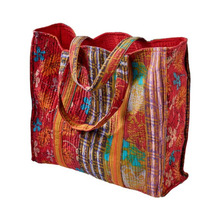 SR Exports silk saree tote bag, Style : Vintage