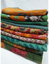 100% Cotton Patchwork Vintage Kantha Blankets Quilt, Technics : Handmade