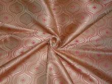 Viscose silk brocade jacquard fabric