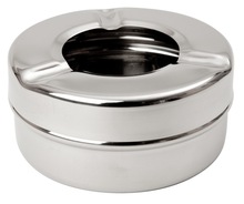 Round Stainless Steel Portable Ash Tray, Size : Customized Size